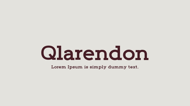 Qlarendon Font Family