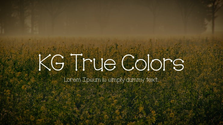 KG True Colors Font