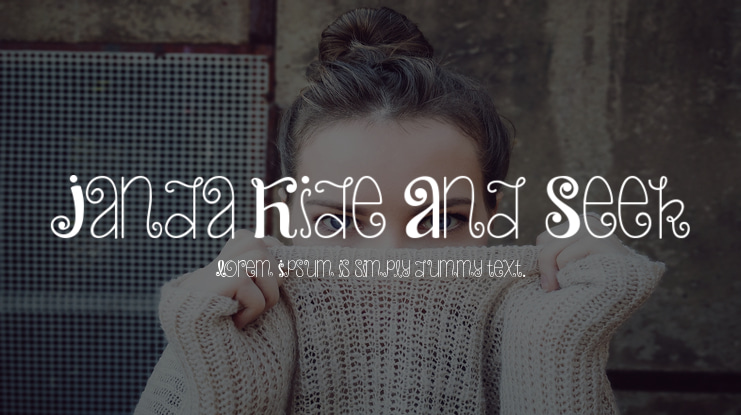 Janda Hide And Seek Font