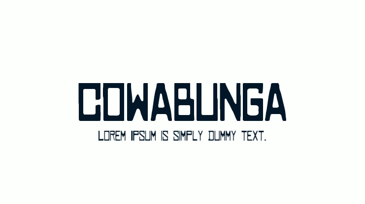 COWABUNGA Font