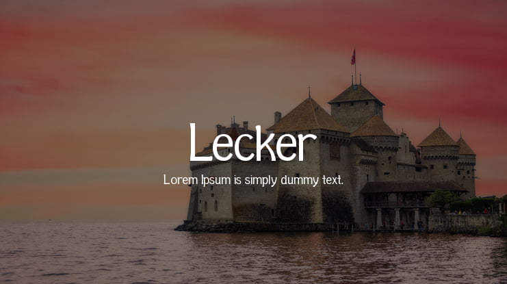 Lecker Font