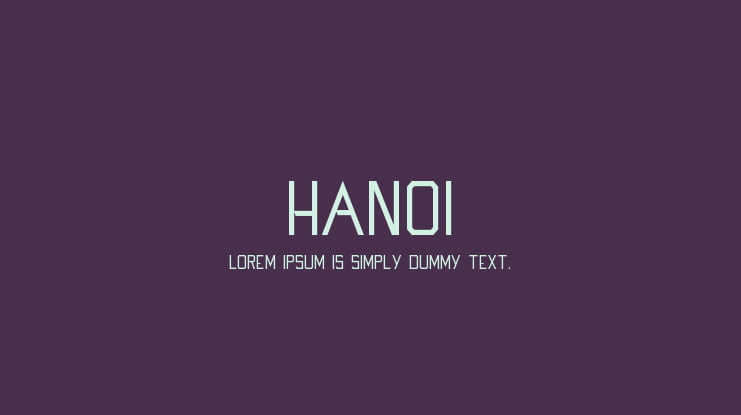 Hanoi Font