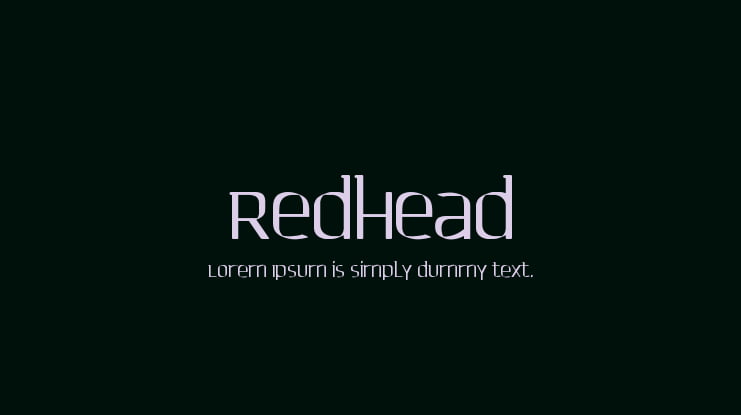 Redhead Font