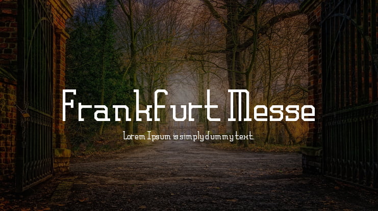 Frankfurt Messe Font Family