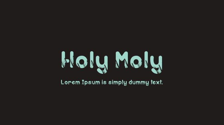 Holy Moly Font Family