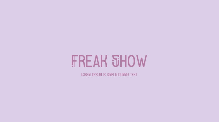 Freak Show Font Family