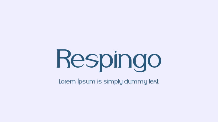 Respingo Font