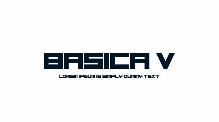 Basica v.2012 Font