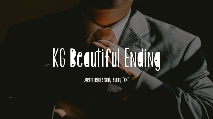 KG Beautiful Ending Font