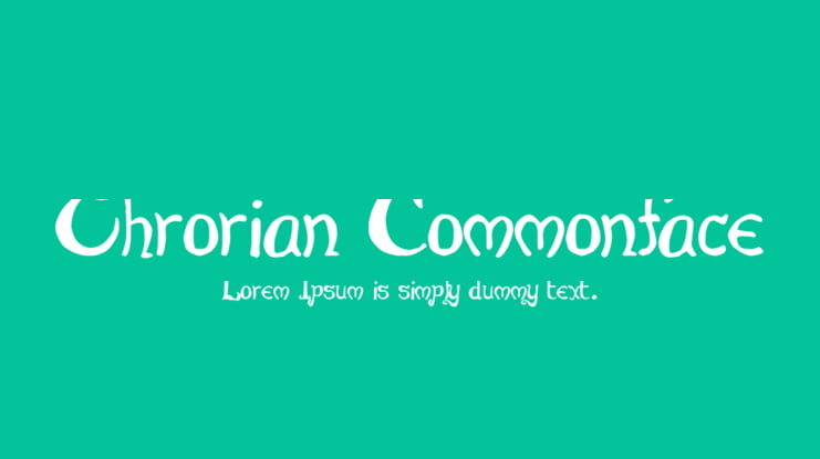 Throrian Commonface Font