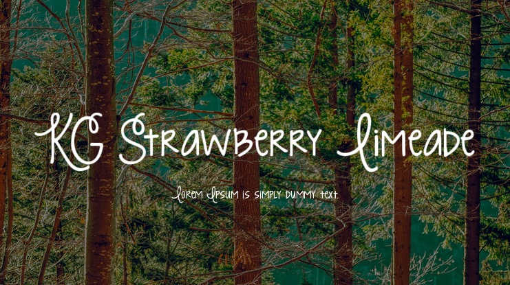 KG Strawberry Limeade Font