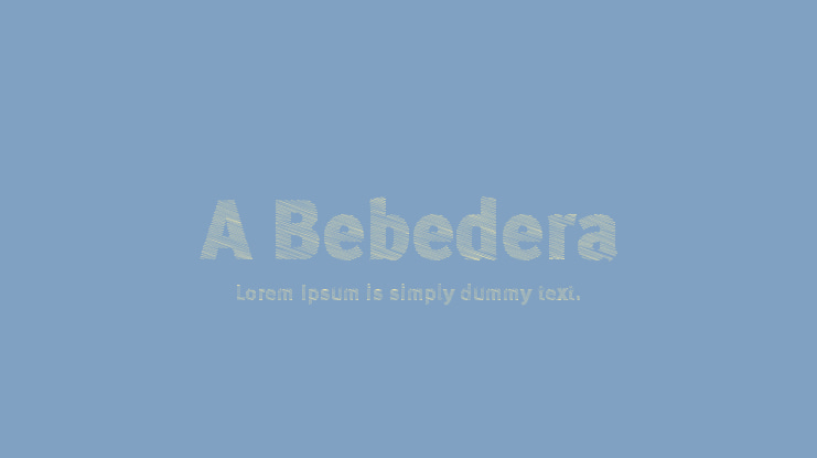 A Bebedera Font