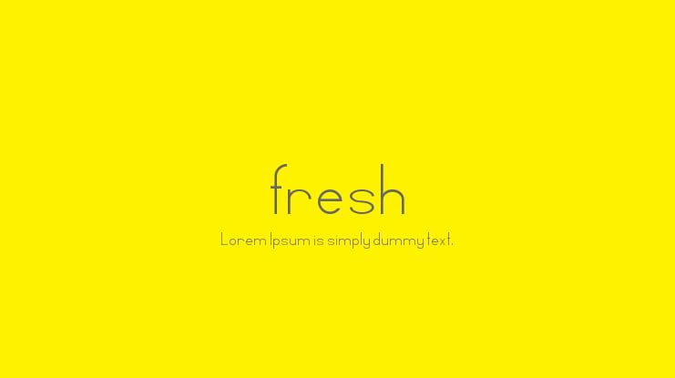 fresh Font