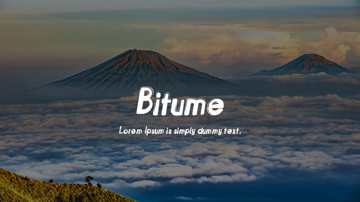 Bitume Font Family