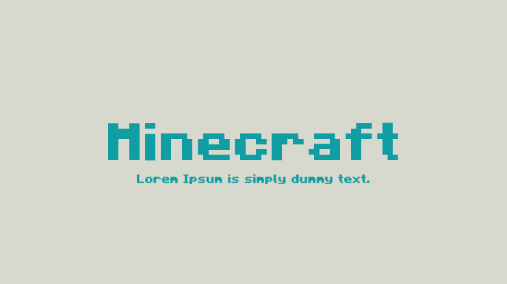 Minecraft Font Family