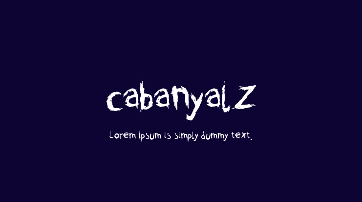 cabanyalZ Font