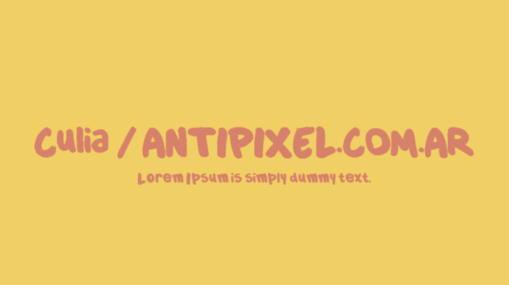 Culia / ANTIPIXEL.COM.AR Font