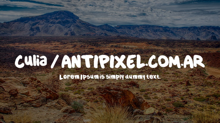 Culia / ANTIPIXEL.COM.AR Font