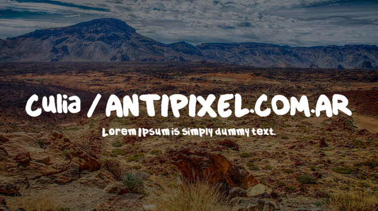 Culia / ANTIPIXEL.COM.AR Font