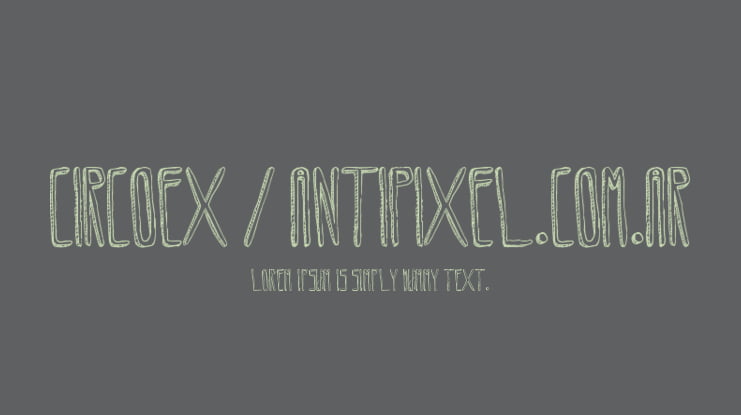 Circoex / ANTIPIXEL.com.ar Font