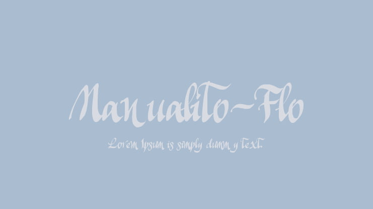 Manualito-Flo Font