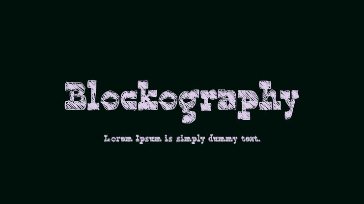 Blockography Font