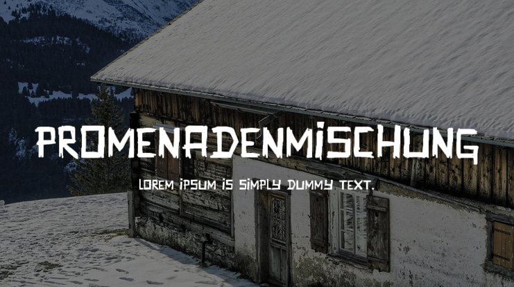 Promenadenmischung Font