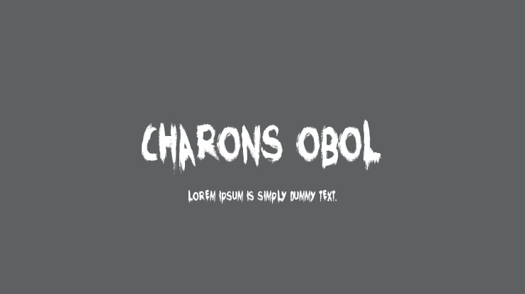 Charons Obol Font