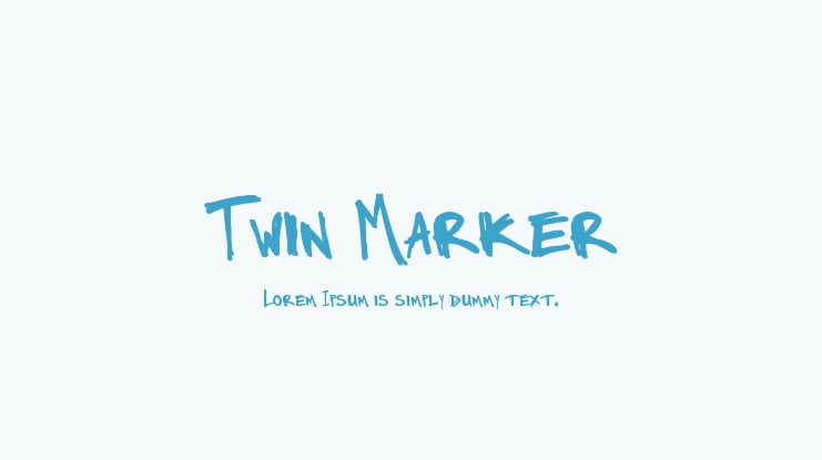 Twin Marker Font