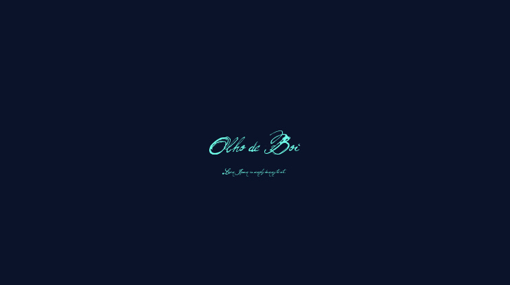 Olho de Boi Font