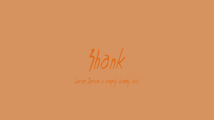 Shank Font