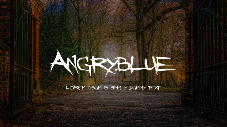 Angryblue Font