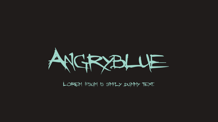 Angryblue Font