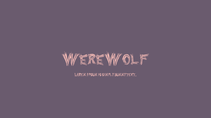 WereWolf Font