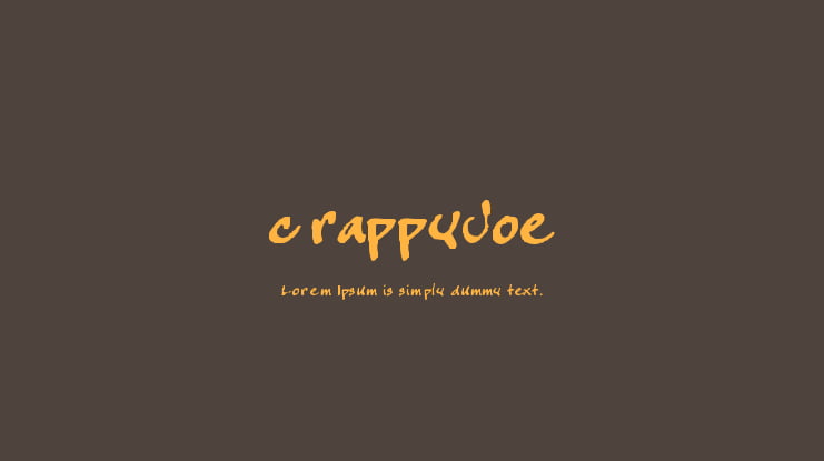 crappyJoe Font