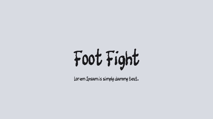 Foot Fight Font