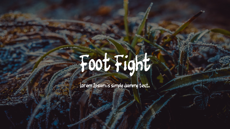 Foot Fight Font