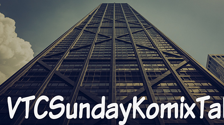 VTCSundayKomixTall Font