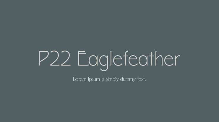 P22 Eaglefeather Font