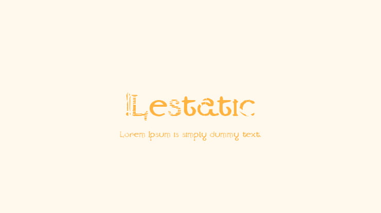 !Lestatic Font