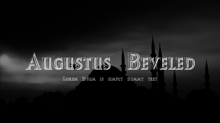 Augustus Beveled Font