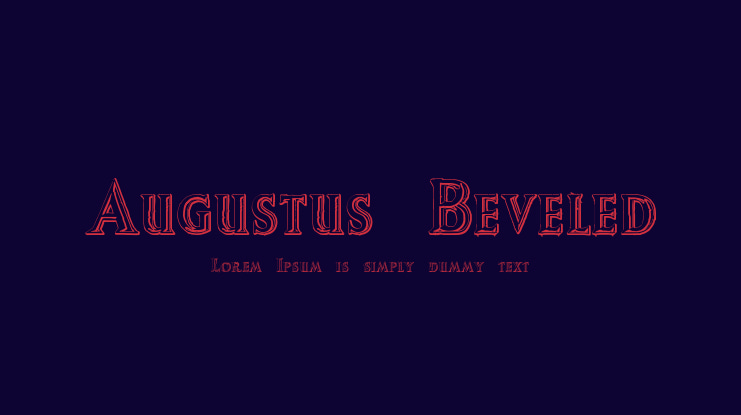 Augustus Beveled Font