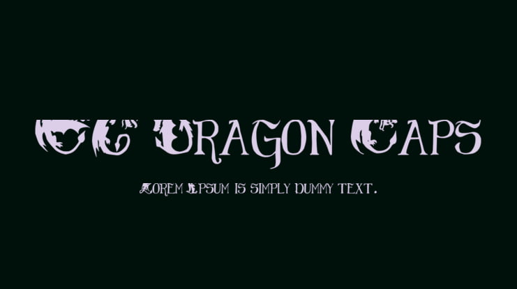 EG Dragon Caps Font