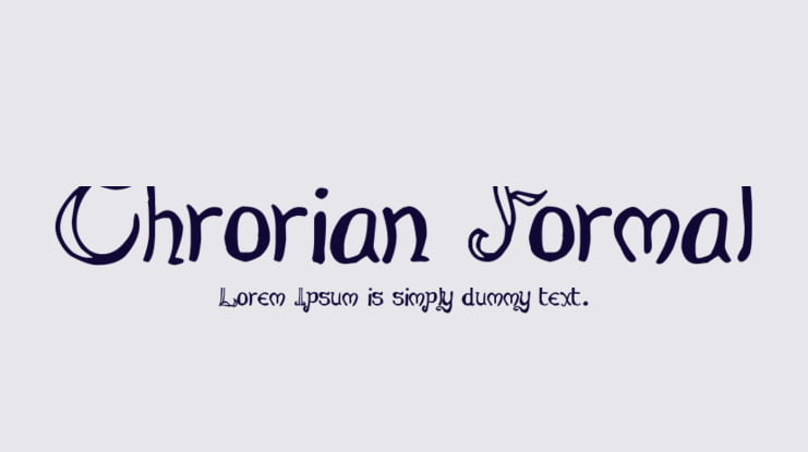 Throrian Formal Font