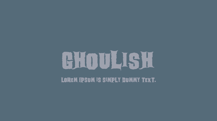Ghoulish Font