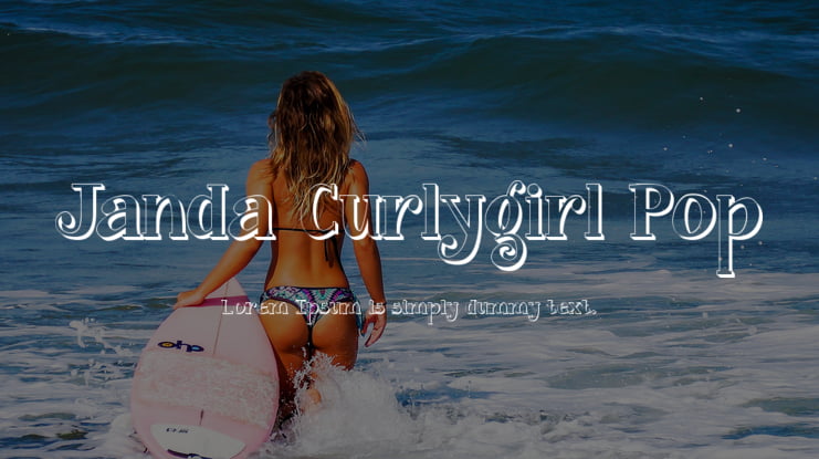 Janda Curlygirl Pop Font
