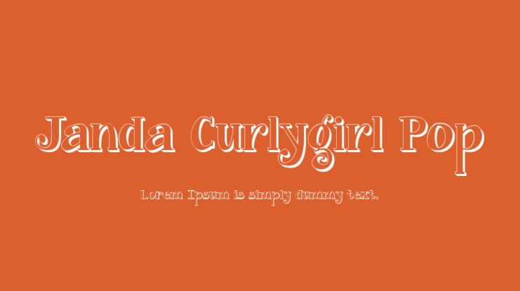 Janda Curlygirl Pop Font