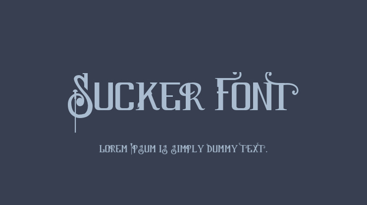 Sucker Font
