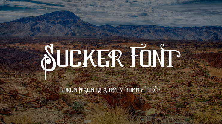 Sucker Font