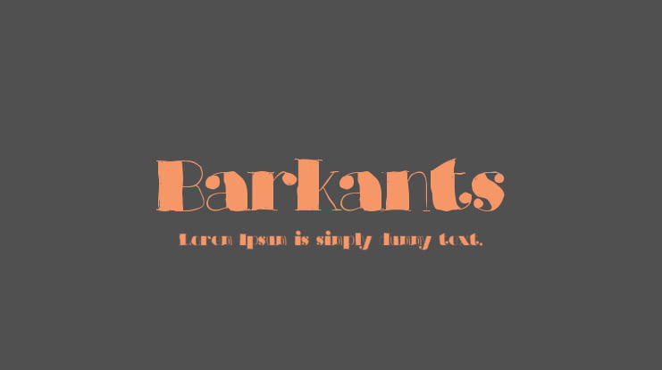Barkants Font Family